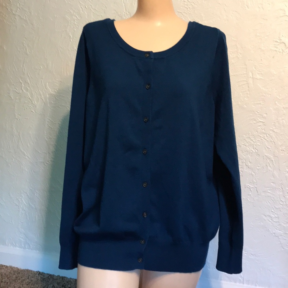 Women’s 14/16 cobalt blue cardigan Lane Bryant